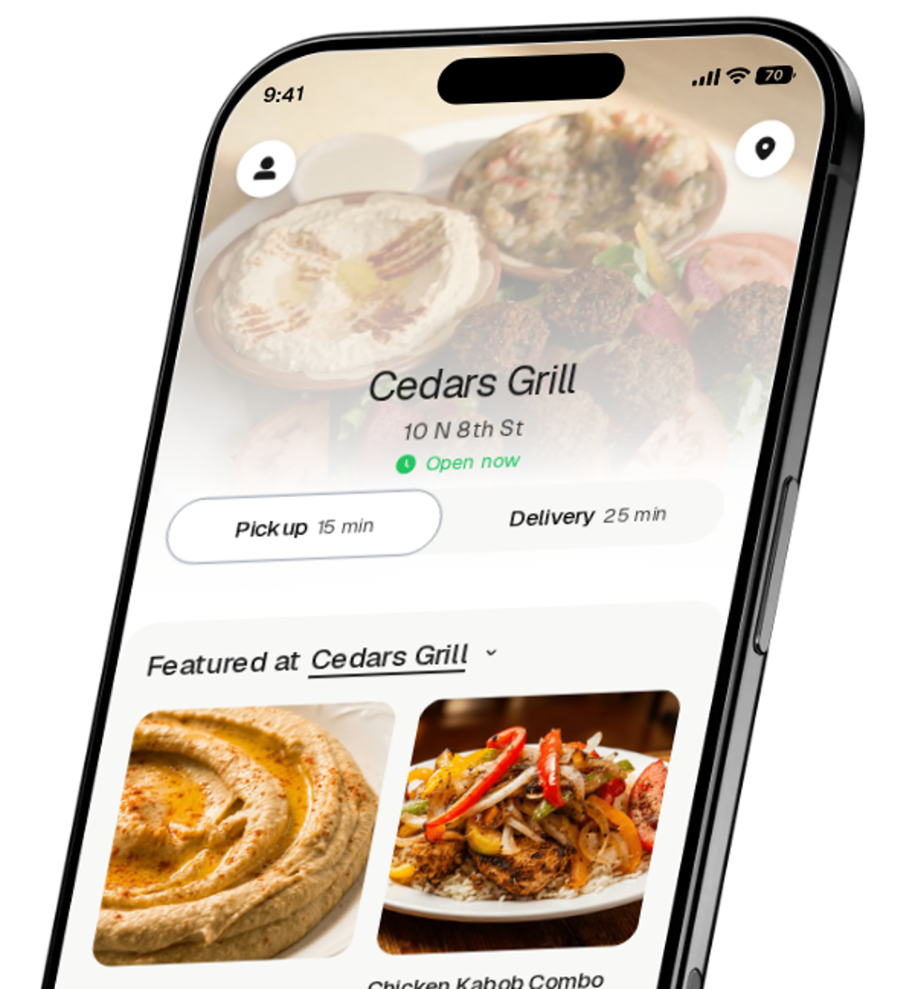 Cedars Grill app preview