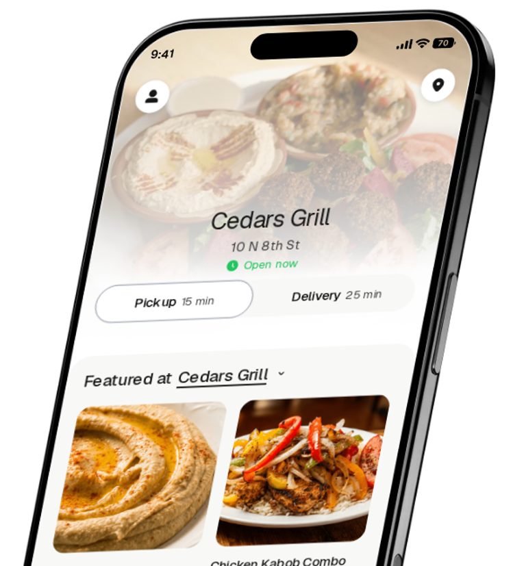 Cedars Grill app preview