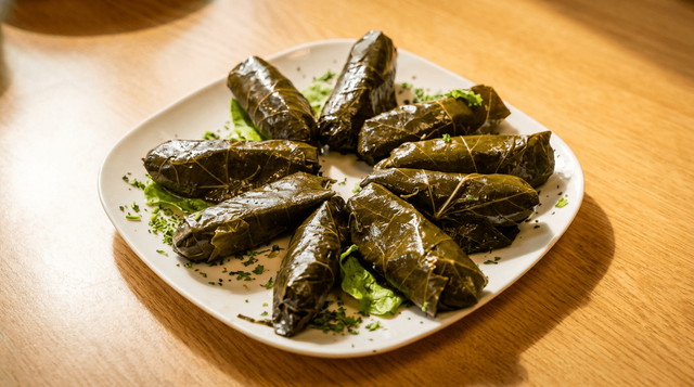 Grape Leaves.